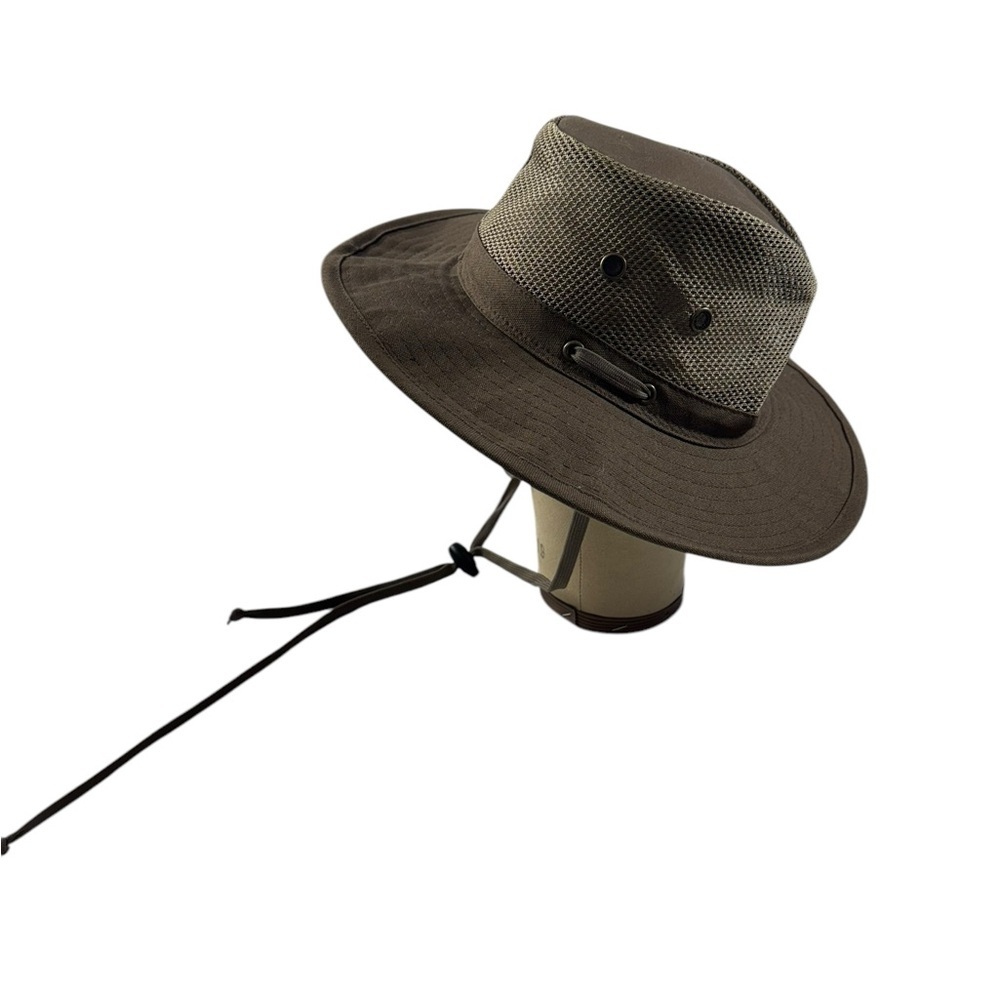 Woolrich Leather Mesh Stetson Outback Hat